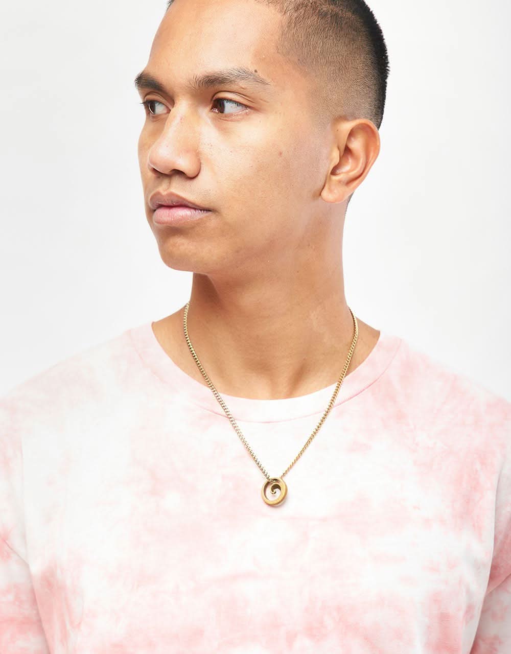 Route One Organic Tie Dye T-Shirt - Terracotta Pink - Image 3