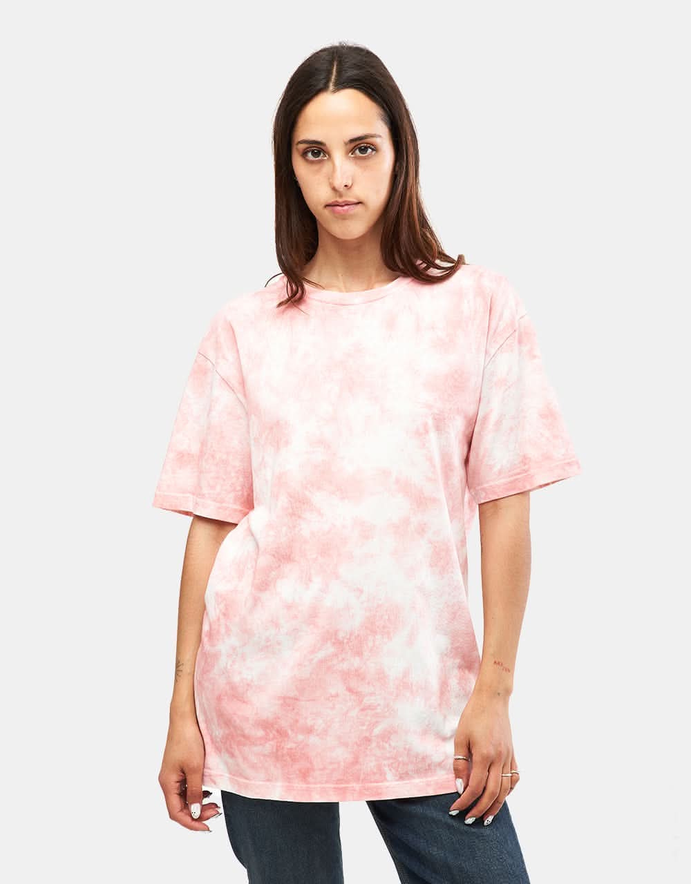 Route One Organic Tie Dye T-Shirt - Terracotta Pink - Image 4