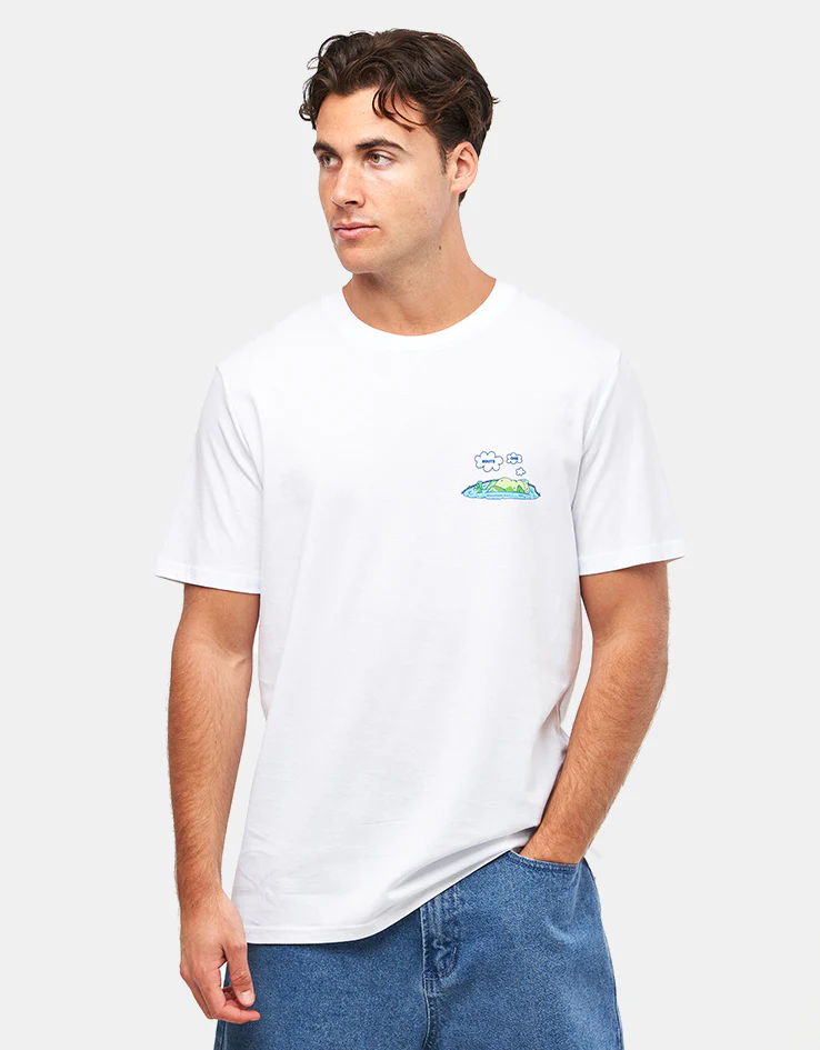 Route One Pondering Organic T-Shirt - White - Image 2