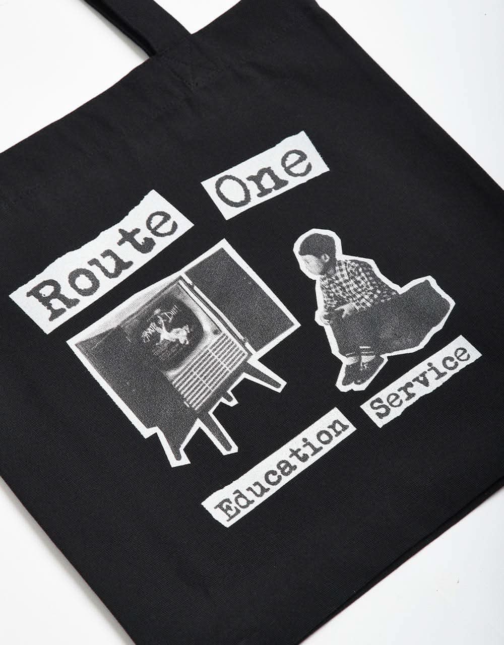 Route One Recycled Education Service Tote Bag - Black - Image 2