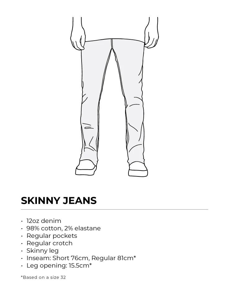 Route One Skinny Denim Jeans - Black - Image 7