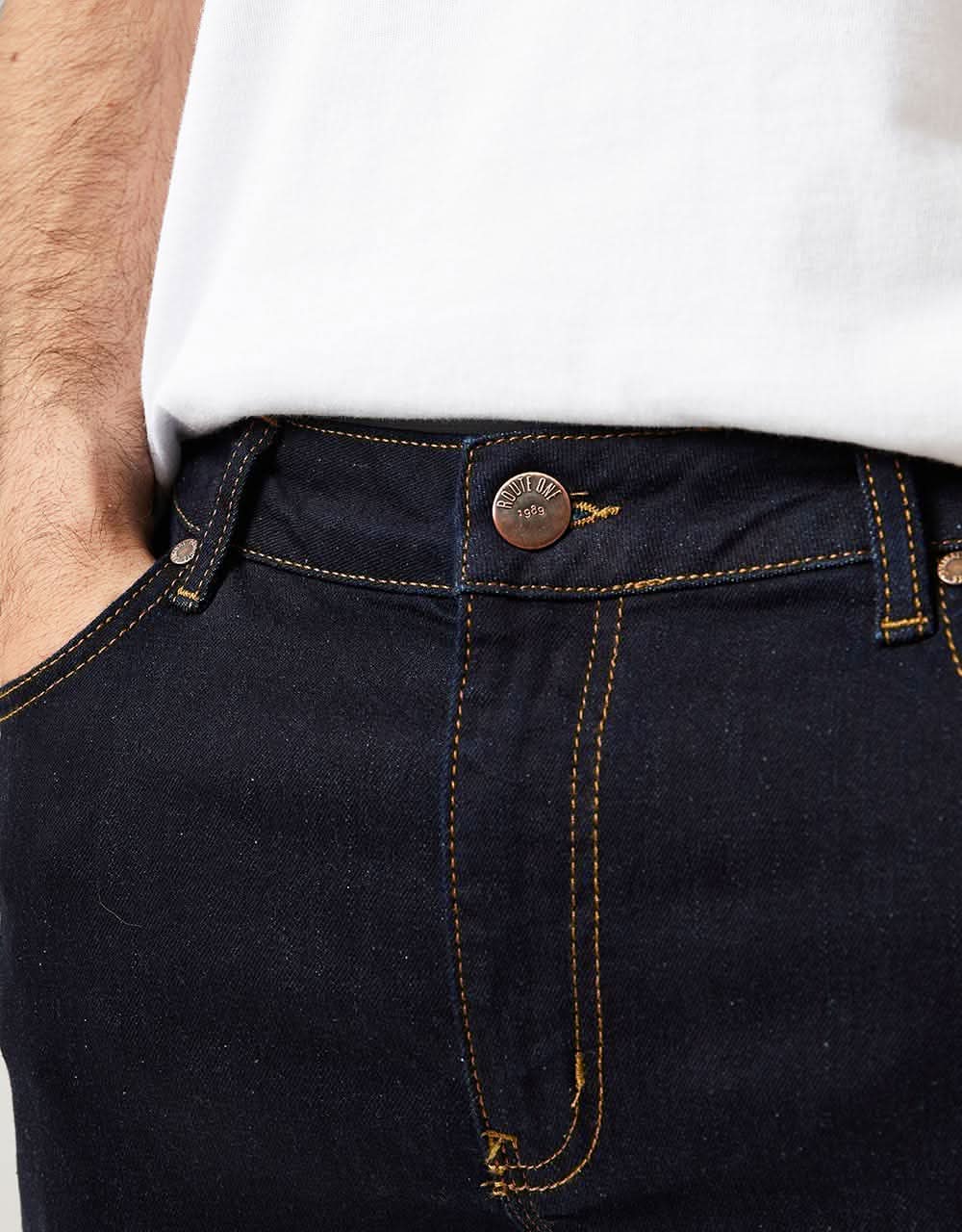 Route One Slim Denim Jeans - Raw - Image 4