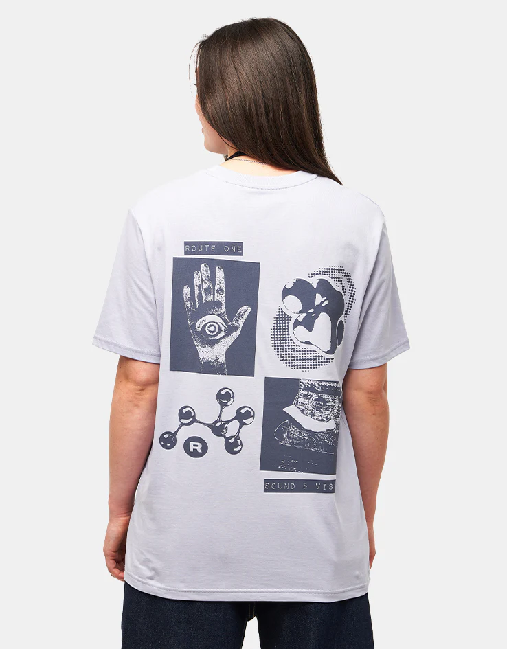 Route One Sound & Vision Organic T-Shirt - Lavender - Image 5