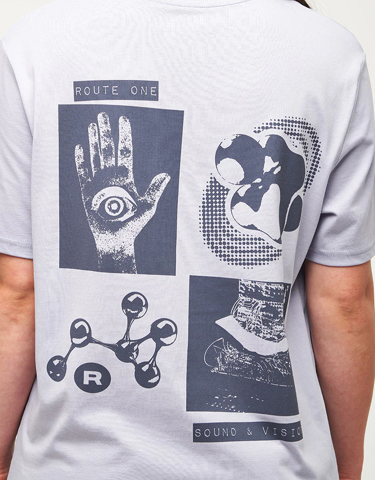 Route One Sound & Vision Organic T-Shirt - Lavender - Image 7