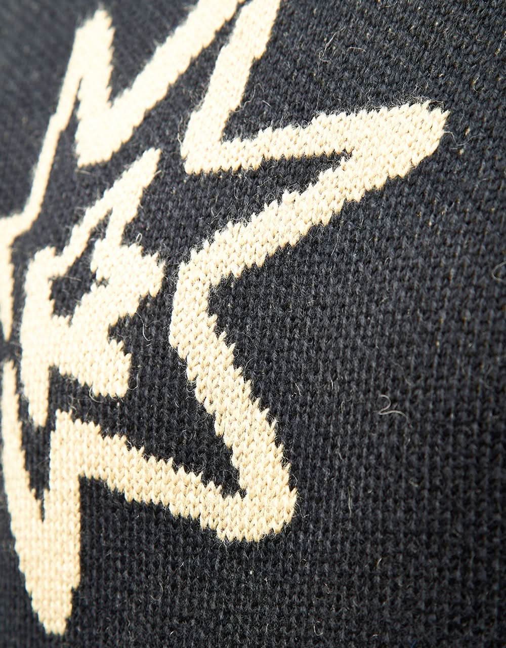 Route One Sparks Knitted Sweater - Black/Natural - Image 5