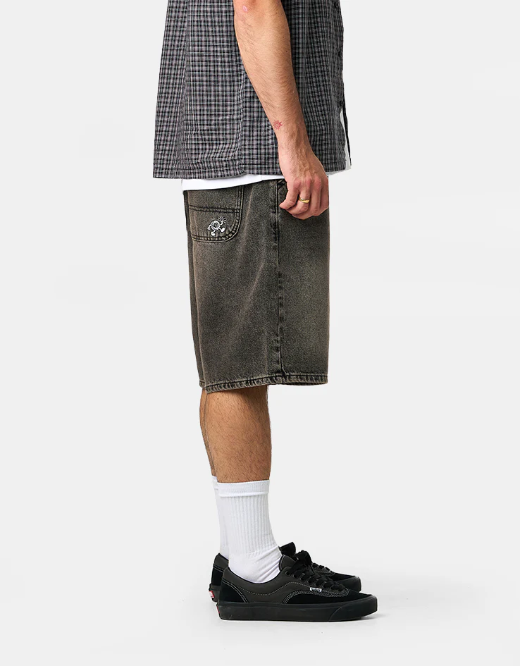 Route One Super Baggy Jorts - Dusky Black Wash - Image 4