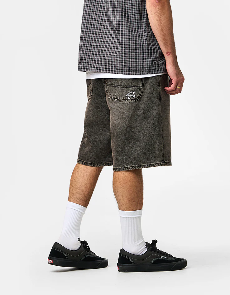 Route One Super Baggy Jorts - Dusky Black Wash - Image 5