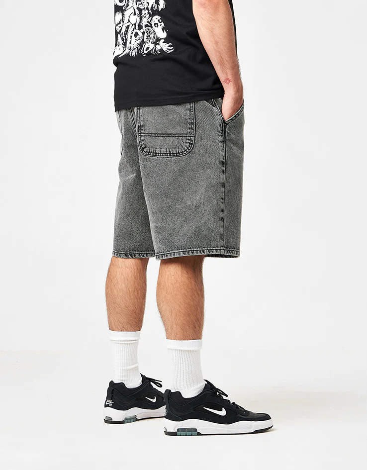 Route One Super Baggy Jorts - Slate Grey - Image 2