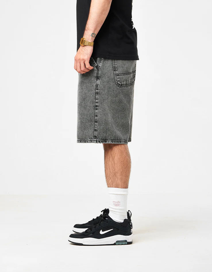 Route One Super Baggy Jorts - Slate Grey - Image 4