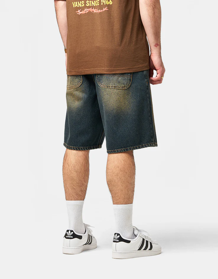 Route One Super Baggy Jorts - Dirty Indigo Wash - Image 2