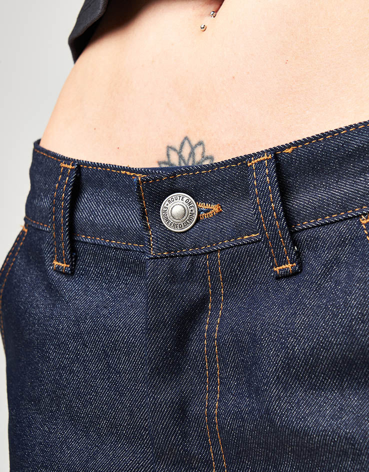 Route One Super Baggy Jorts - Raw Denim - Image 11
