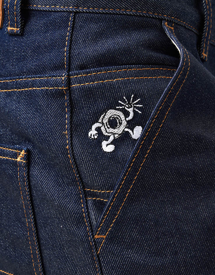 Route One Super Baggy Jorts - Raw Denim - Image 7
