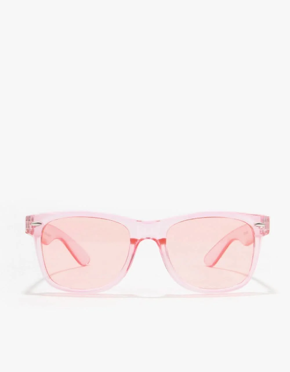 Route One Wayfarer Sunglasses - Clear Pink