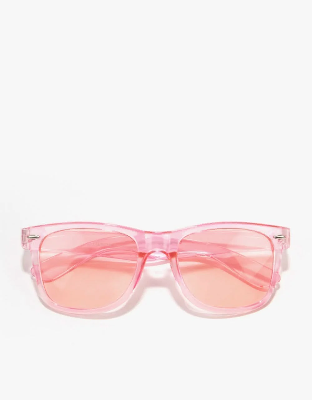 Route One Wayfarer Sunglasses - Clear Pink - Image 2