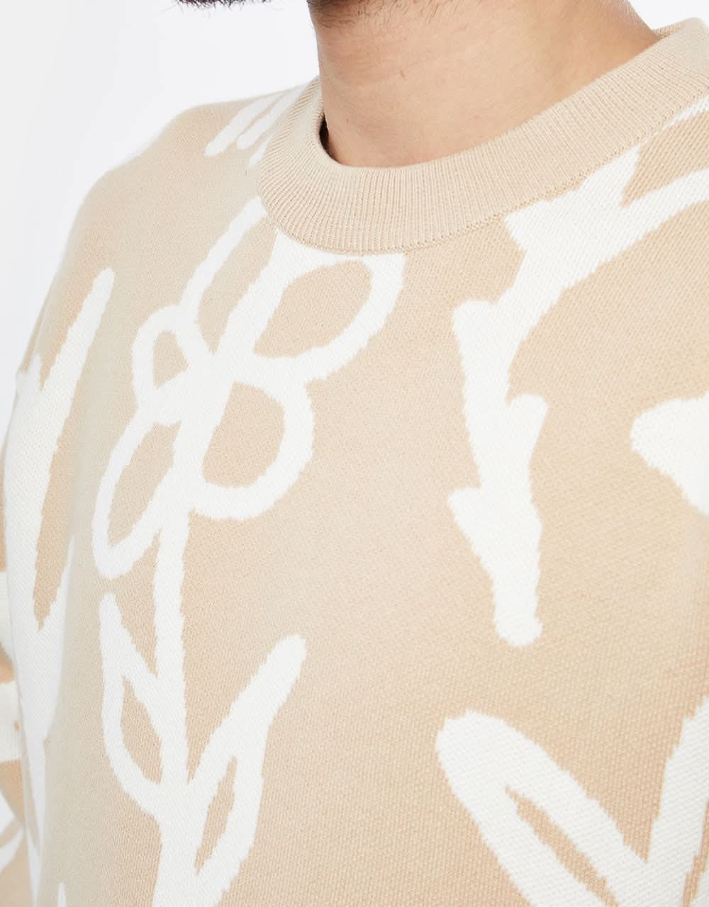 Route One Wildflower Knitted Sweater - Ivory Cream/White - Image 4