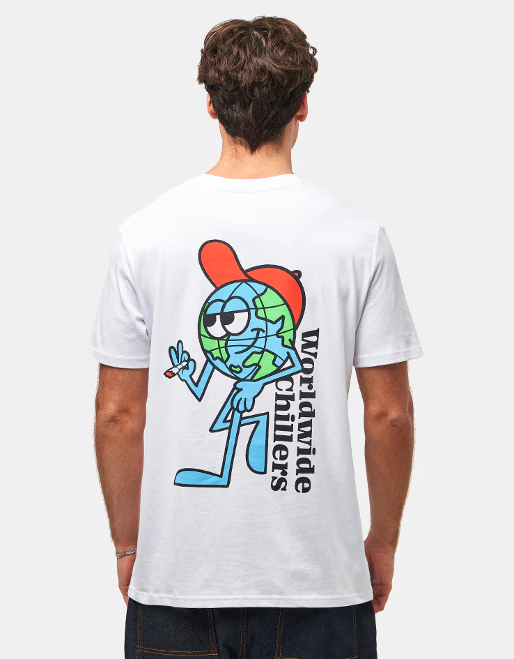 Route One Worldwide Chillers Organic T-Shirt - White