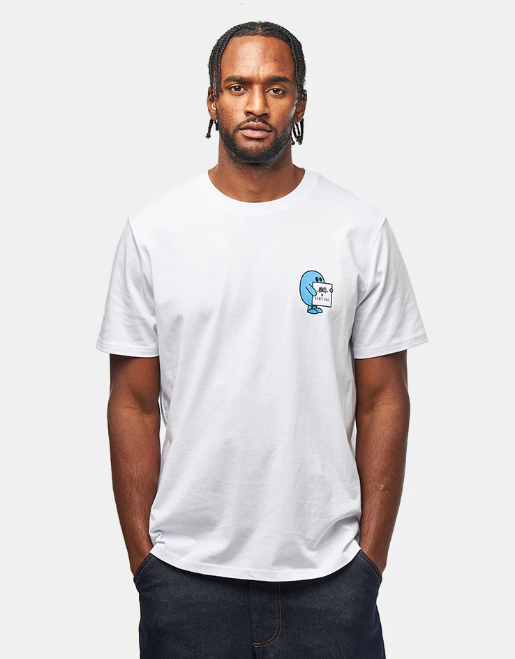 Route One x ANXTI The Many Faces Organic T-Shirt - White - Image 3