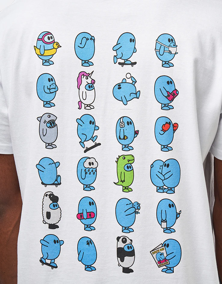 Route One x ANXTI The Many Faces Organic T-Shirt - White - Image 4