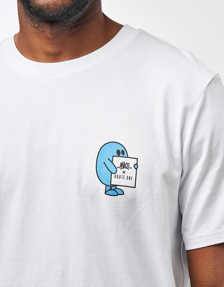 Route One x ANXTI The Many Faces Organic T-Shirt - White - Image 5