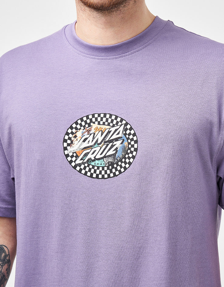 Santa Cruz Collage Oval Dot T-Shirt - Purple Haze - Image 3