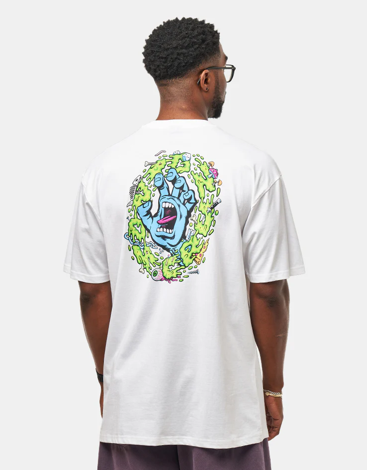 Santa Cruz EXCLUSIVE Slime Scream T-Shirt - White