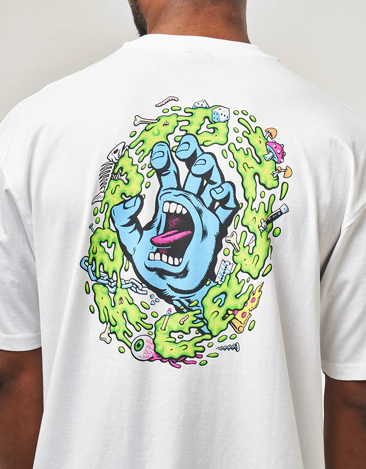 Santa Cruz EXCLUSIVE Slime Scream T-Shirt - White - Image 3