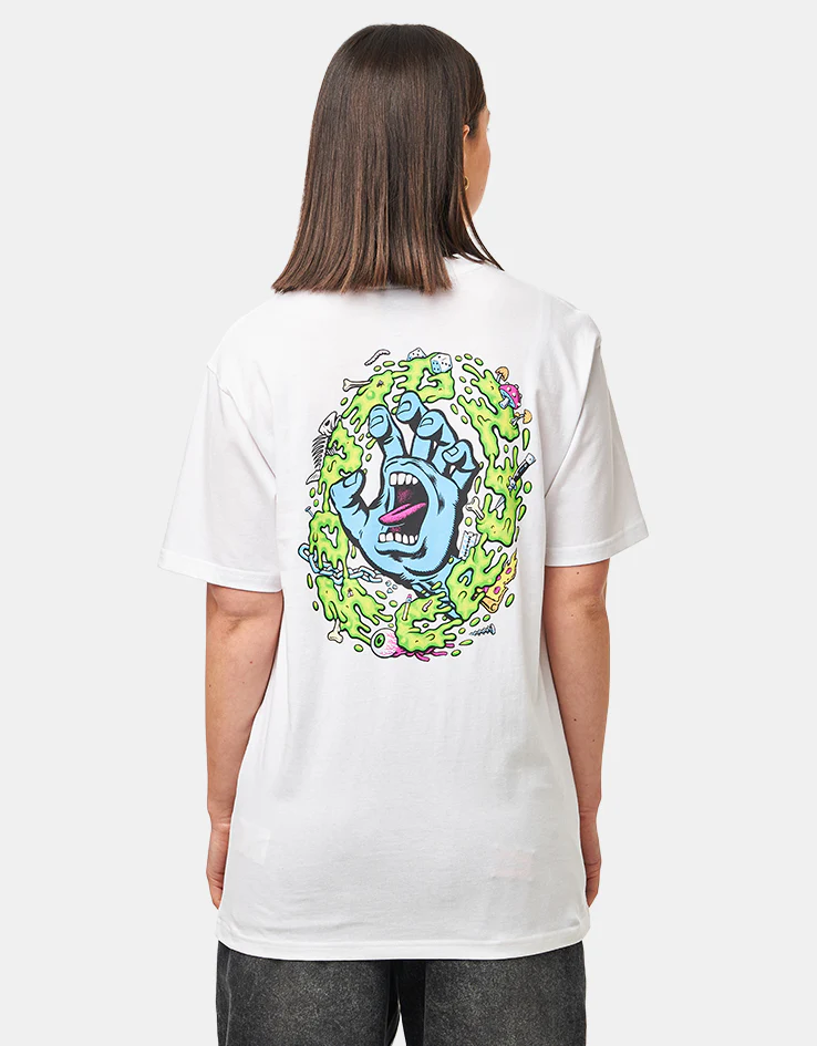 Santa Cruz EXCLUSIVE Slime Scream T-Shirt - White - Image 5