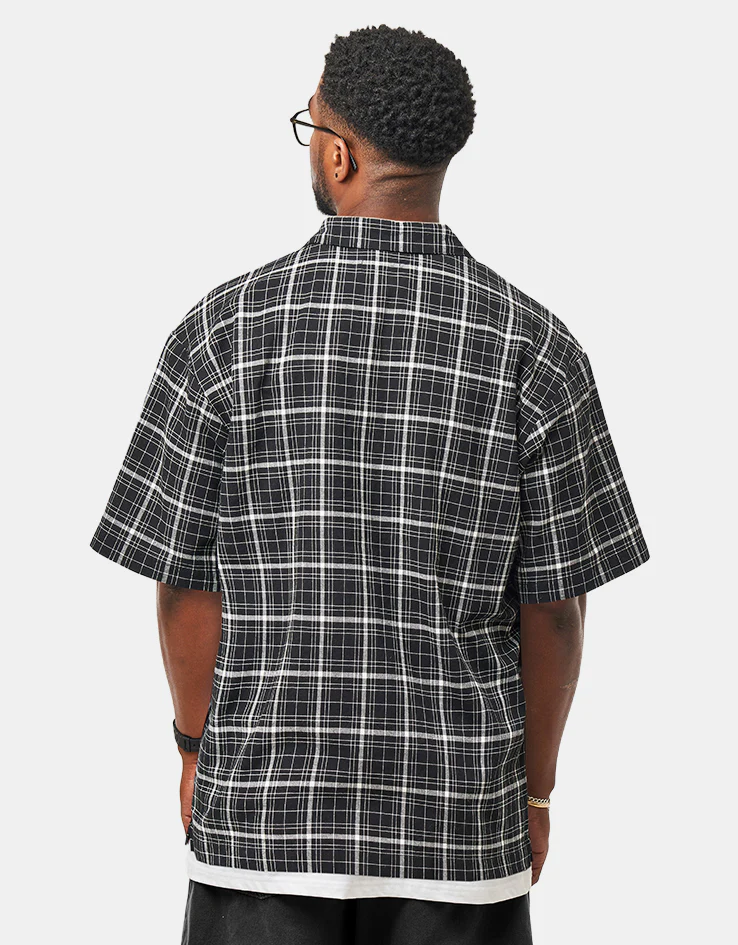 Santa Cruz Flint S/S Shirt - Black Check - Image 3