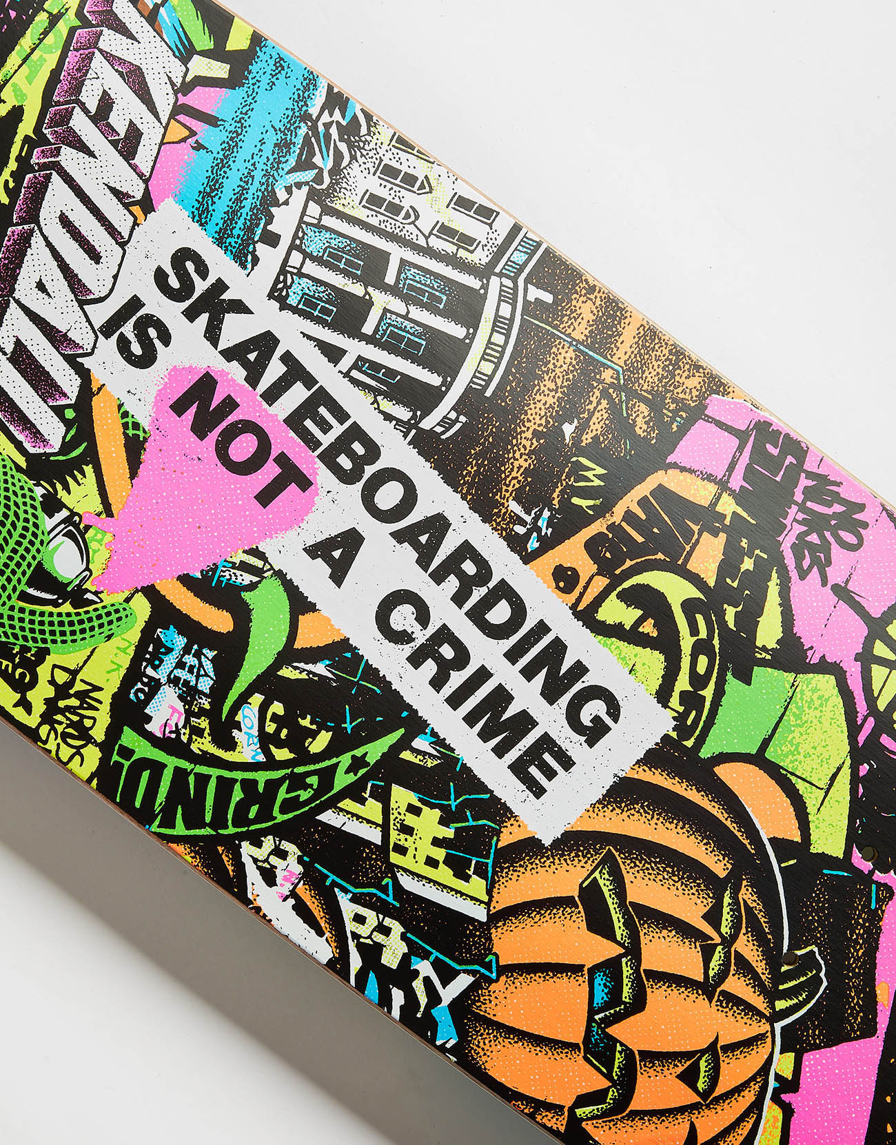Santa Cruz Kendall Street Art Collage VX Skateboard Deck - 9" - Image 3