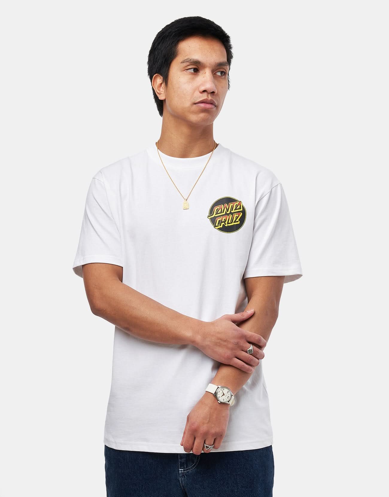 Santa Cruz Kendall Wolf Dot T-Shirt - White - Image 2