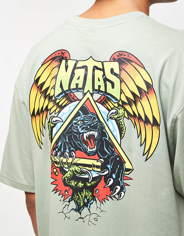 Santa Cruz Natas SC Panther T-Shirt - Moon Rock - Image 3