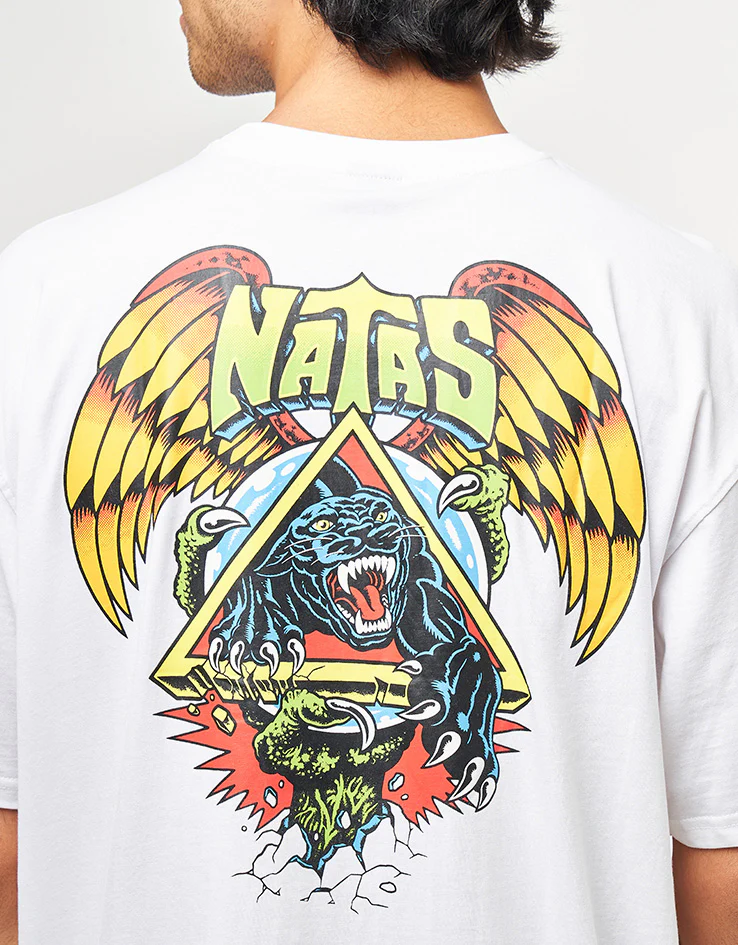 Santa Cruz Natas SC Panther T-Shirt - White - Image 3