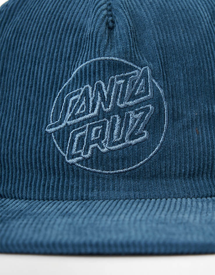 Santa Cruz Opus Dot Snapback Cap - Teal Cord - Image 2