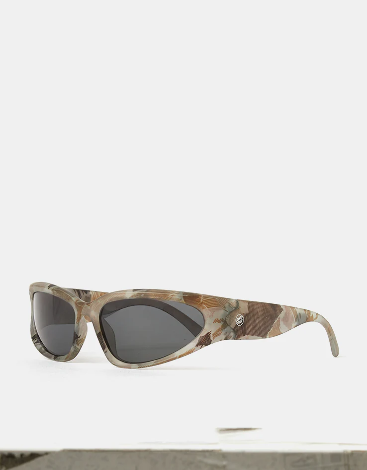 Santa Cruz Opus Dot Wrap Sunglasses - Woodcut Camo/Black - Image 2