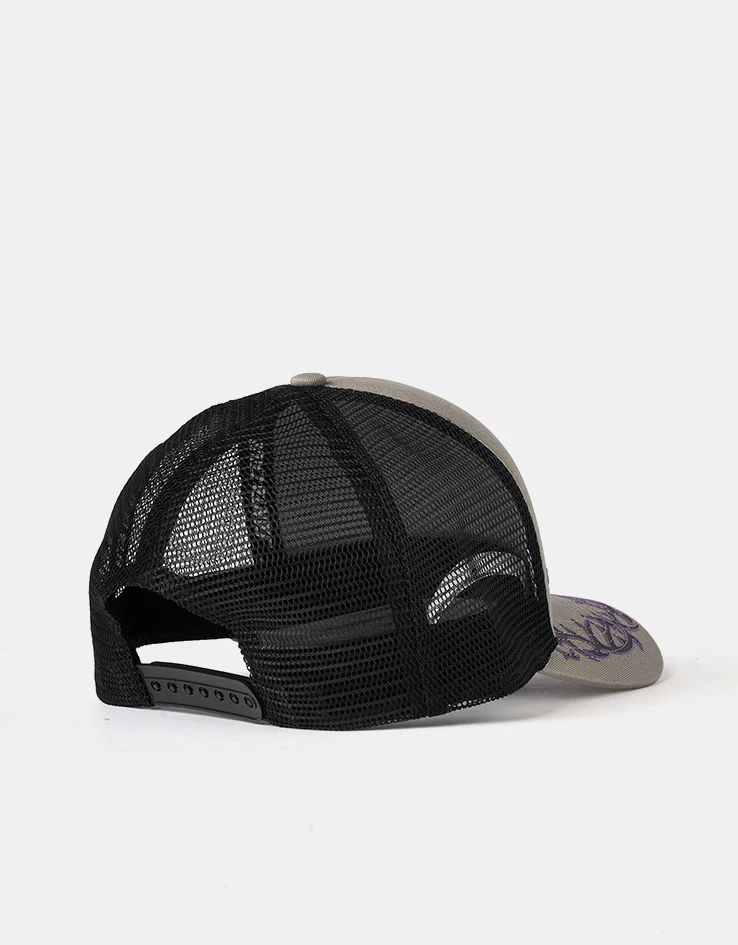 Santa Cruz Out Of Time Tribal Meshback Cap - Stone Grey/Black - Image 3