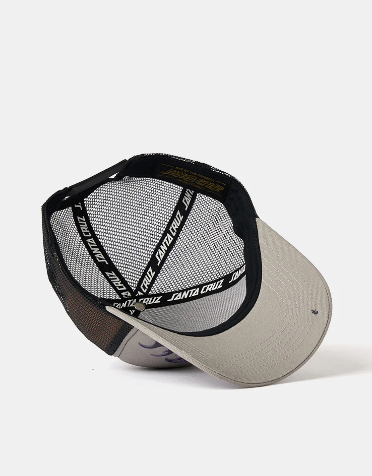 Santa Cruz Out Of Time Tribal Meshback Cap - Stone Grey/Black - Image 4