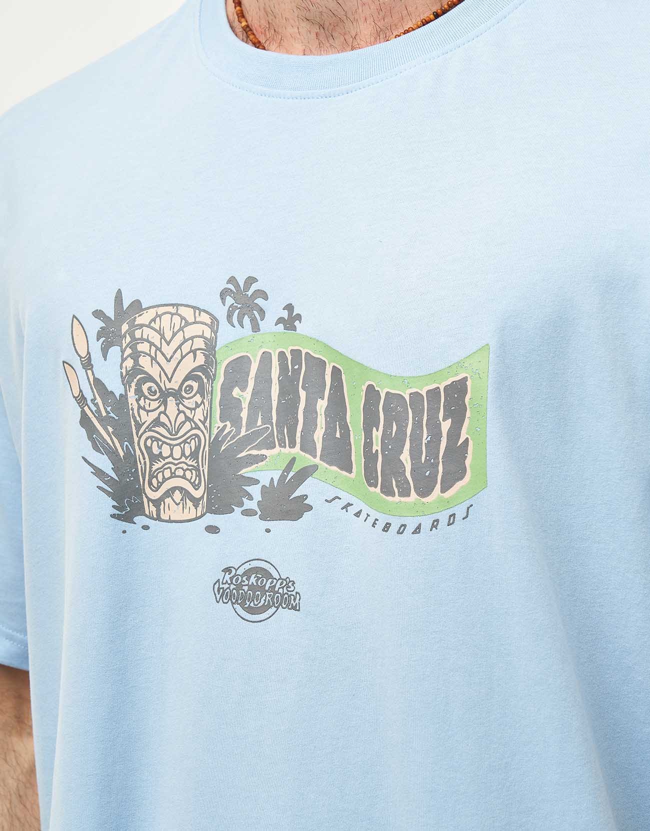 Santa Cruz Roskopp Voodoo Room T-Shirt - Fresh Blue - Image 2