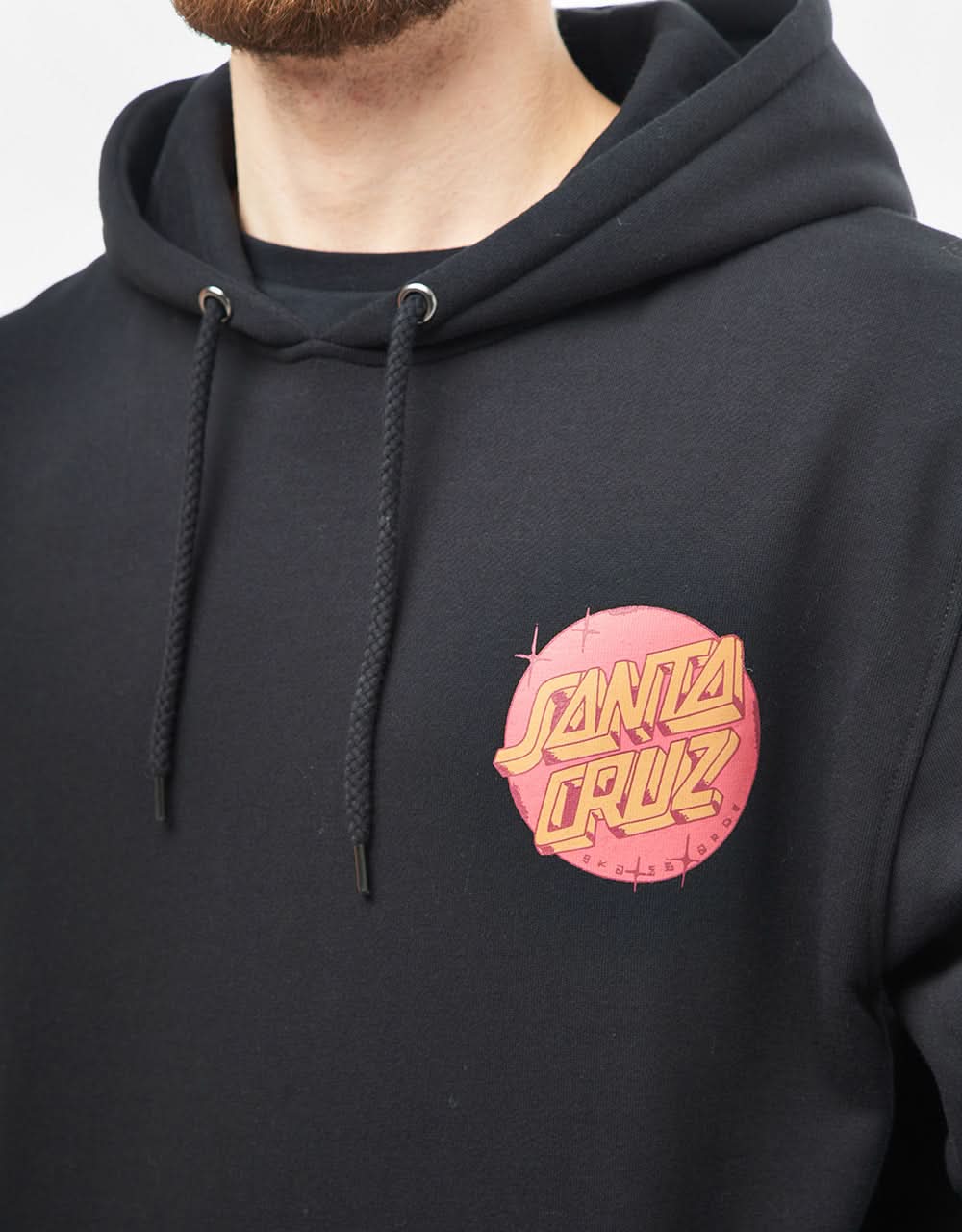 Santa Cruz Scrawl Brick Dot Center Pullover Hoodie - Black - Image 4