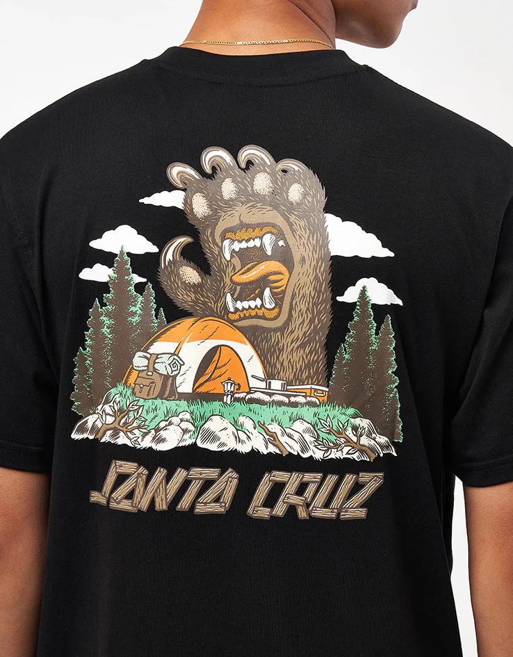 Santa Cruz Screaming Grizzly T-Shirt - Black - Image 4
