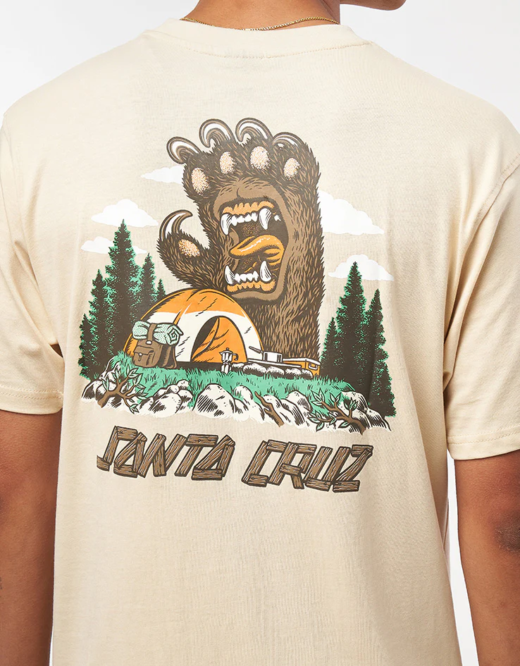 Santa Cruz Screaming Grizzly T-Shirt - Blond Wood - Image 4