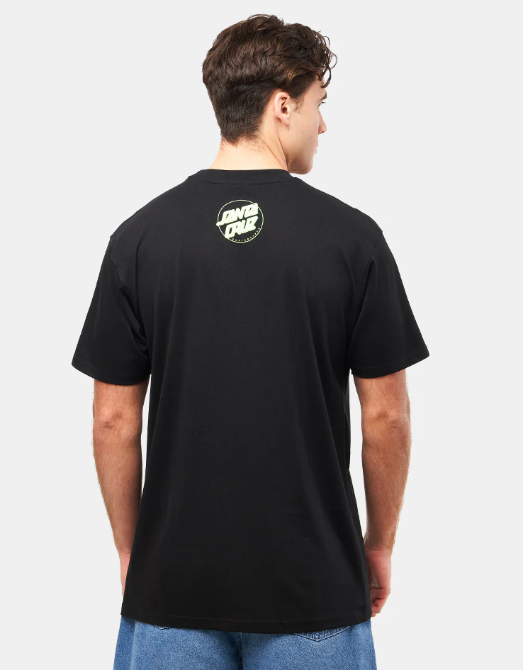 Santa Cruz Screaming Hibiscus Front T-Shirt - Black - Image 2