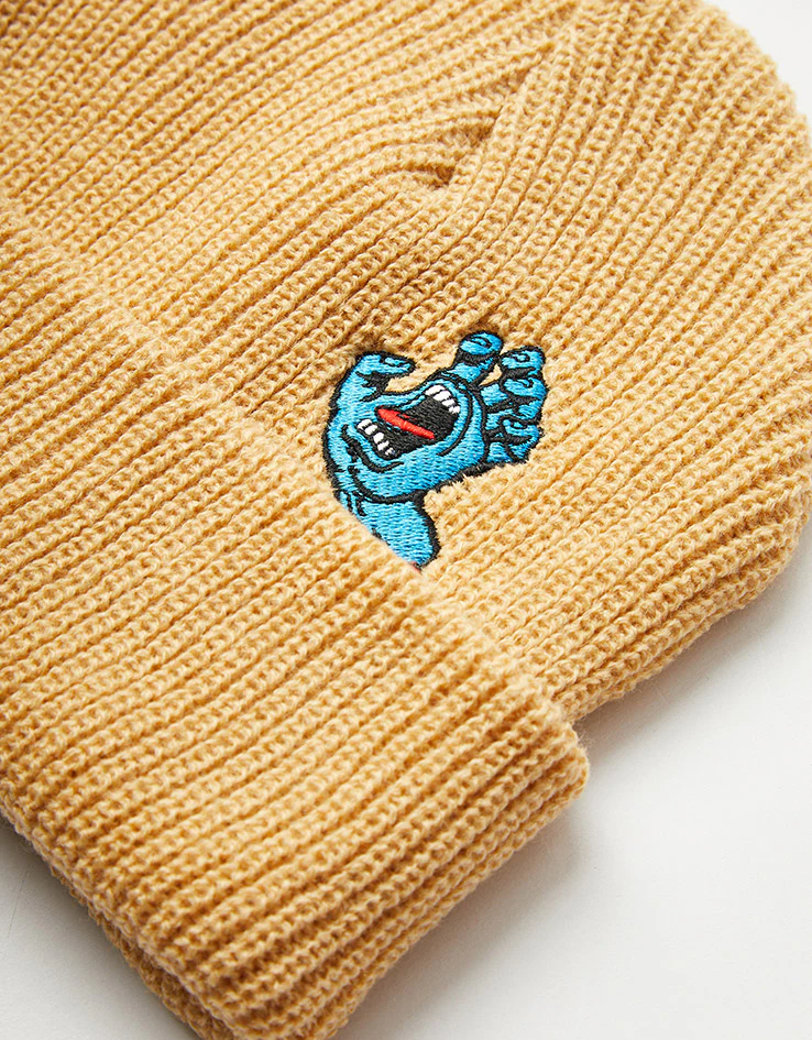 Santa Cruz Screaming Mini Hand Beanie - Wheat - Image 2