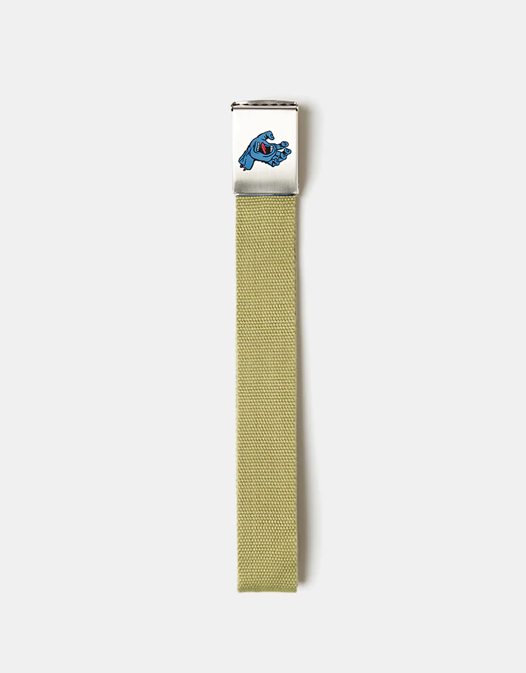 Santa Cruz Screaming Mini Hand Web Belt - Faded Khaki