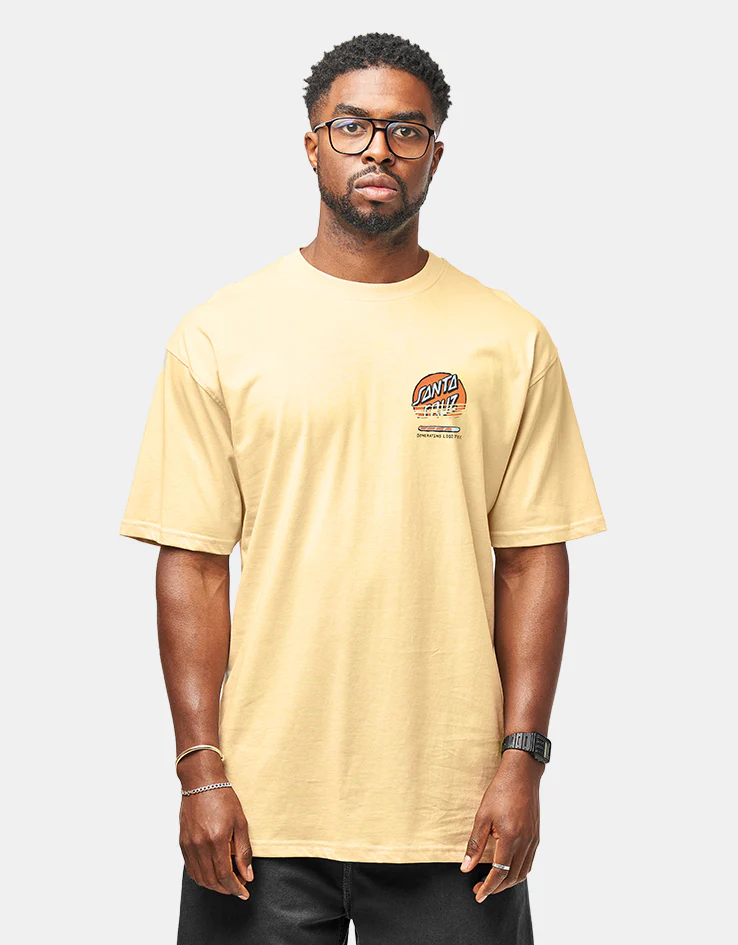 Santa Cruz Self Destruct T-Shirt - Custard - Image 2