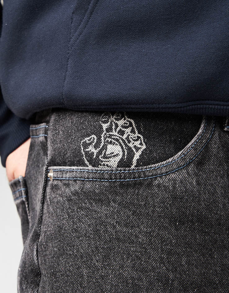 Santa Cruz Stamped Big Shorts - Black - Image 4