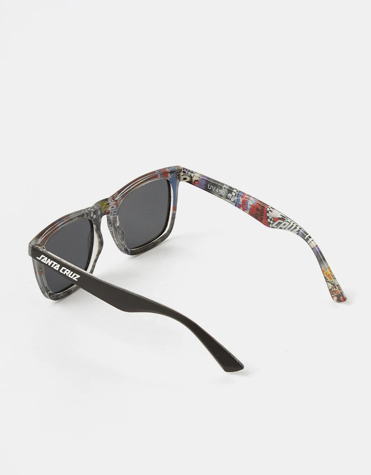 Santa Cruz Strip Sunglasses - Black Collage/Black - Image 5