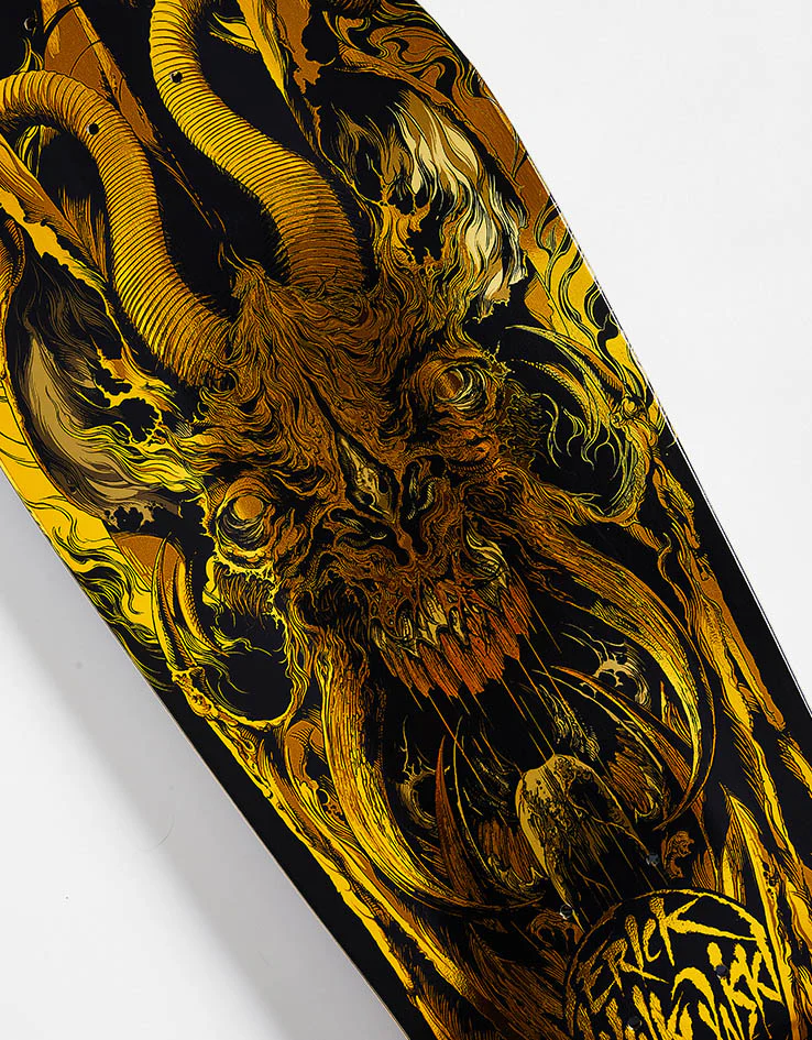 Santa Cruz Winkowski Primeval Gold Skateboard Deck - 10.34" - Image 2