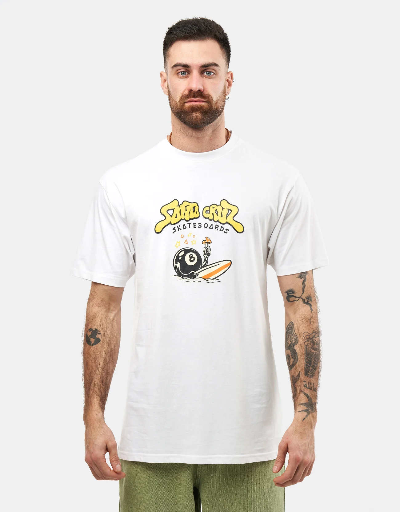 Santa Cruz Winkowski Surf Front T-Shirt - White