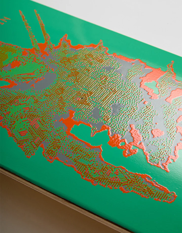 Sci-Fi Fantasy Lester Digital Knight Skateboard Deck - 8.25" - Image 4