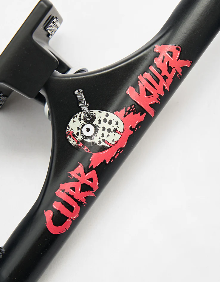 Slappy Curb Killer Hollow Inverted Skateboard Trucks - Matte Black (Pair) - Image 2